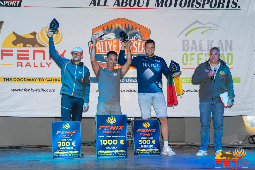 1st place podium fenix rally 2025